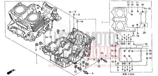 CARTER MOTEUR CB500W de 1998